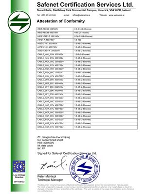 CE 证书2548230421 - 翔宜电子Low Smoke & Halogen Insulation Low S.pdf-img-3-0